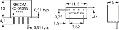 RO-1224S RECOM DC/DC Converters Image 2