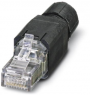 Plug, RJ45, 8 pole, 8P8C, Cat 5e, IDC connection, 1417401