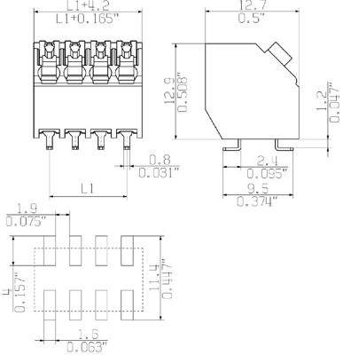 1473410000 Weidmüller PCB Terminal Blocks Image 3