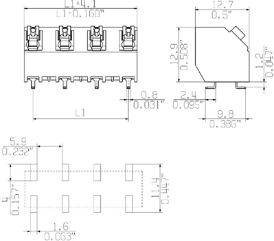 1473890000 Weidmüller PCB Terminal Blocks Image 3