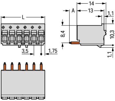 2091-1160 WAGO PCB Connection Systems Image 2