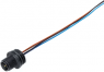 Sensor actuator cable, M12-flange plug, straight to open end, 5 pole, 0.2 m, 4 A, 76 4331 0011 00005 0200