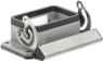 Bulkhead housing, size B6, die-cast aluminum, longitudinal bow locking, IP65, 1202100000