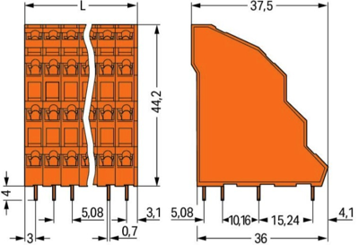 738-303 WAGO PCB Terminal Blocks Image 2