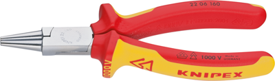 22 06 160 Knipex Flat Nose Pliers, Snipe Nose Pliers, Round Nose Pliers, Needle Nose Pliers