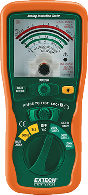 380320 Extech Electric Installation and Insulation Testers