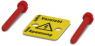 Warning sign, symbol: lightning, (W) 18 mm, PVC, 1004115