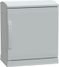 Control cabinet, (H x W x D) 500 x 500 x 320 mm, IP44, polyester, light gray, NSYPLAZT553G