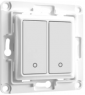 Wall switch, 2-gang, white, Shelly WS 2 w