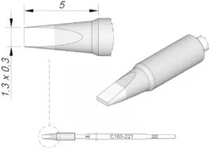 C105221 JBC Soldering tips, desoldering tips and hot air nozzles