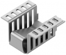 Clip-on heatsink, 21 x 13 x 13 mm, 21.9 K/W, solderable surface