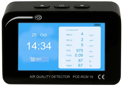 PCE-RCM 16 PCE Instruments Anemometers, Gas and Pressure Measuring Instruments Image 4