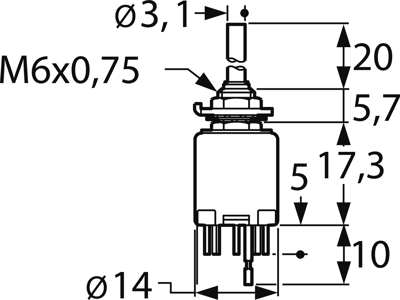 9032.0100 Marquardt Rotary Switches and Selector Switches Image 2