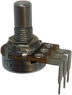 Film potentiometer, 10 kΩ, 0.05 W, logarithmisch, solder pin, RV16AF-41-15R1-A10K