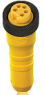 Sensor actuator cable, 7/8"-cable plug, straight to open end, 5 pole, 30 m, TPU, yellow, 8 A, 937
