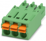 Socket header, 3 pole, pitch 3.5 mm, straight, green, 1952270