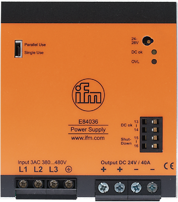 E84036 IFM electronic DIN Rail Power Supplies