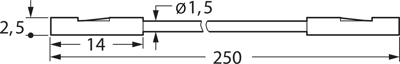 MKL 0,64/25-0,25 SW Hirschmann Test & Measurement Test Leads Image 2