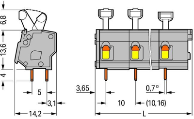 257-610 WAGO PCB Terminal Blocks Image 2
