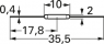 Reed switche, PCB mounting, 1 Form A (N/O), 10 W, 200 V (DC), 0.5 A, KSK-1A87-1020