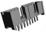 Pin header, 24 pole, pitch 2.54 mm, straight, black, 1-103308-3