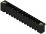 Pin header, 13 pole, pitch 3.81 mm, straight, black, 1943490000
