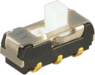 Slide switch, On-On, 2 pole, straight, 200 mA/12 VDC, CL-SB-22A-02