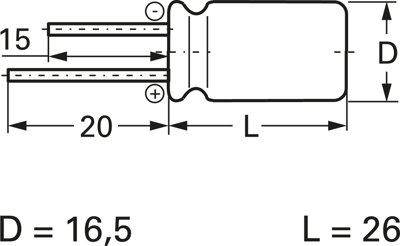 E-RY3016 Frolyt Electrolytic Capacitors Image 2