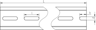 HS-HUT-02-25-52-300 HStronic DIN Rails