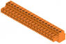 Socket header, 19 pole, pitch 3.81 mm, straight, orange, 1940910000