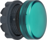 Signal light, illuminable, waistband round, green, front ring black, mounting Ø 22 mm, ZB5AV033E