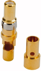 Pin contact, solder/crimp connection, gold-plated, 131J30019X