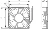 A12 T30 HTS TRACO POWER Axial Fans