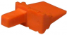 Plug, 6 pole, straight, 2 rows, orange, WM-6P