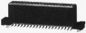 Socket header, 60 pole, pitch 1.27 mm, straight, black, 5-104550-7