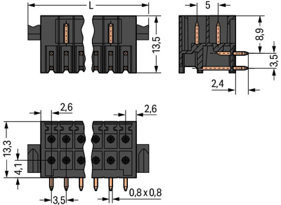 713-1438/116-000 WAGO PCB Connection Systems Image 2