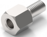 Hexagon spacer bolt, External/Internal Thread, M3/M3, 20 mm, polyamide