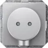 DELTA profil outlet plate, silver