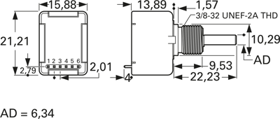 EMS22D51-B28-LS5 Bourns Electronics GmbH Motion Sensors Image 2