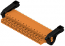Socket header, 15 pole, pitch 3.81 mm, straight, orange, 2442730000