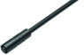 Sensor actuator cable, M8-cable socket, straight to open end, 4 pole, 2 m, PUR, black, 4 A, 79 3386 52 04
