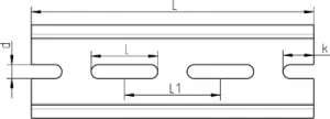 HS-HUT-01-25-52-106 HStronic DIN Rails