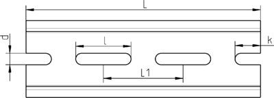 HS-HUT-02-25-52-106 HStronic DIN Rails