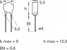 PTC thermistor, 25 Ω (25R), 160 °C, 25 %