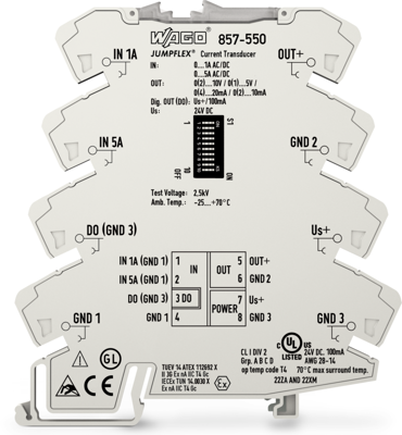 857-550 WAGO Signal Converters and Measuring Transducers Image 1