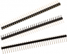 Pin header, 10 pole, pitch 2.54 mm, angled, black, 61301011021
