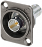 Coaxial adapter, 75 Ω, BNC socket to BNC socket, straight, NBB75DFIX