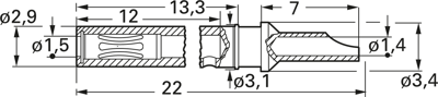 41.6011 Stäubli Electrical Connectors Laboratory Connectors