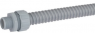 Corrugated hose, inside Ø 10 mm, outside Ø 14.5 mm, BR 25 mm, PVC, gray