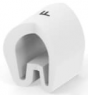 PVC cable maker, imprint "A", (L) 4.5 mm, max. bundle Ø 3.2 mm, white, EC5149-000